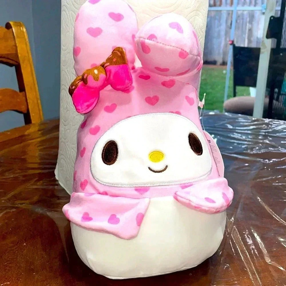 Squishmellow Sanrio hello kitty my melody pink heart 8” - Picture 1 of 7